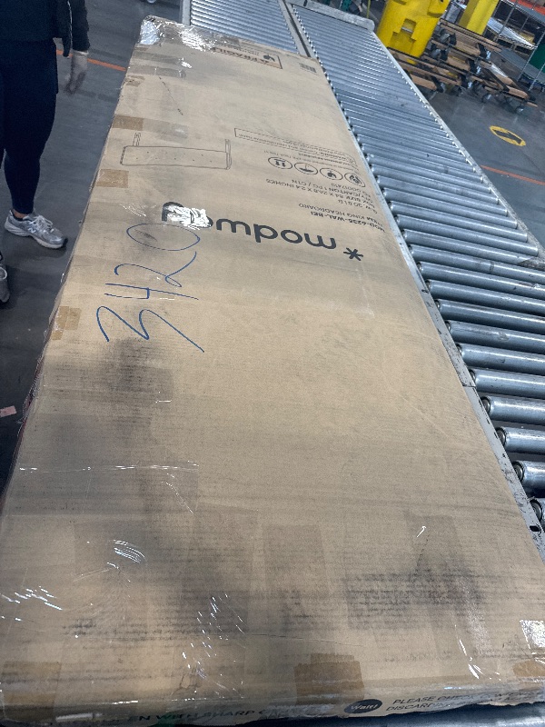 Photo 1 of ** BRAND NEW ITEM ** Modway MOD-6235-WAL-BEI Collins Tufted King Fabric and Wood Headboard, Walnut Beige