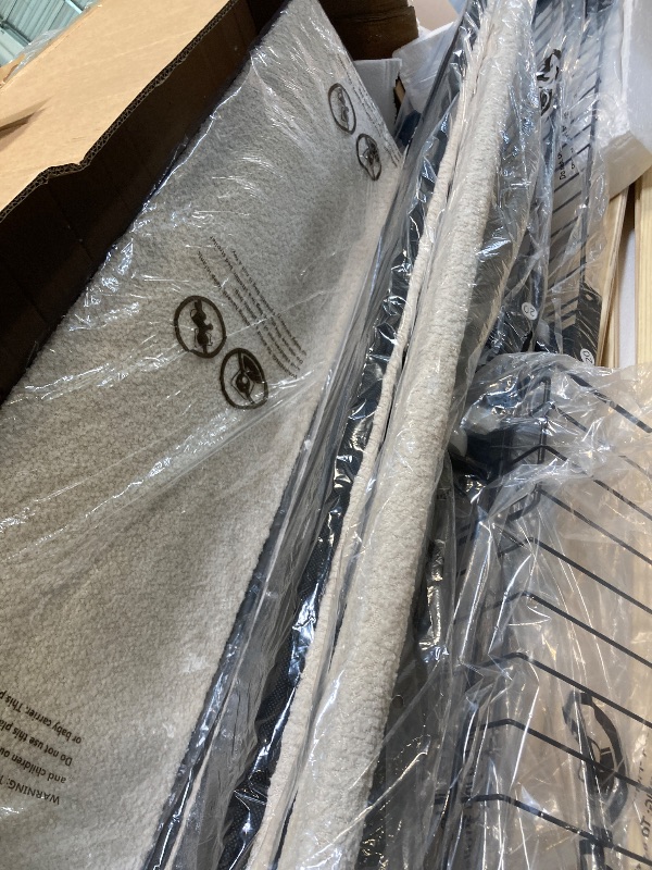 Photo 1 of ** USED** GAOMON Boucle Queen Bed Frame with Storage Headboard, Upholstered Bed Frame Queen Size with Charging Station, LED Lights, 4 Storage Drawers, No Box Spring Needed, Noise Free, Beige