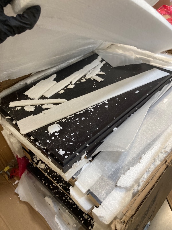 Photo 1 of ** USED / DAMAGE MINOR** ROCKPOINT 70inch TV Stand Storage Media Console Entertainment Center,Espresso