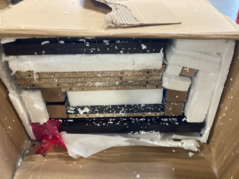 Photo 1 of ** USED / DAMAGE MINOR** ROCKPOINT 70inch TV Stand Storage Media Console Entertainment Center,Espresso