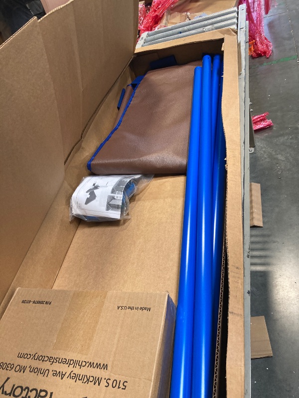 Photo 1 of ** USED/ INCLUDED MANUAL AND ACESSORIES **Children's Factory Big Screen PlayPanel, Kids Room Divider, Classroom Privacy Screen, Cantilever Feet Included, Walnut