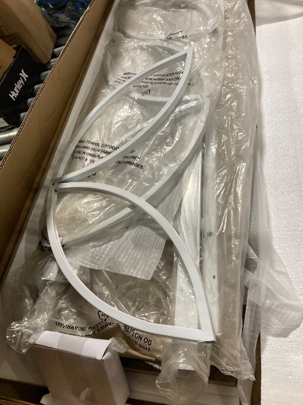 Photo 1 of ** INCLUDED MANAL AND HARDWARE** karlott 70.9 inch Extra Long Console Table, Industrial Sofa Table Behind Couch with 2 Tier Storage Shelf, Narrow Long Entryway Table for Living Room, Foyer, Hallway, Office, White