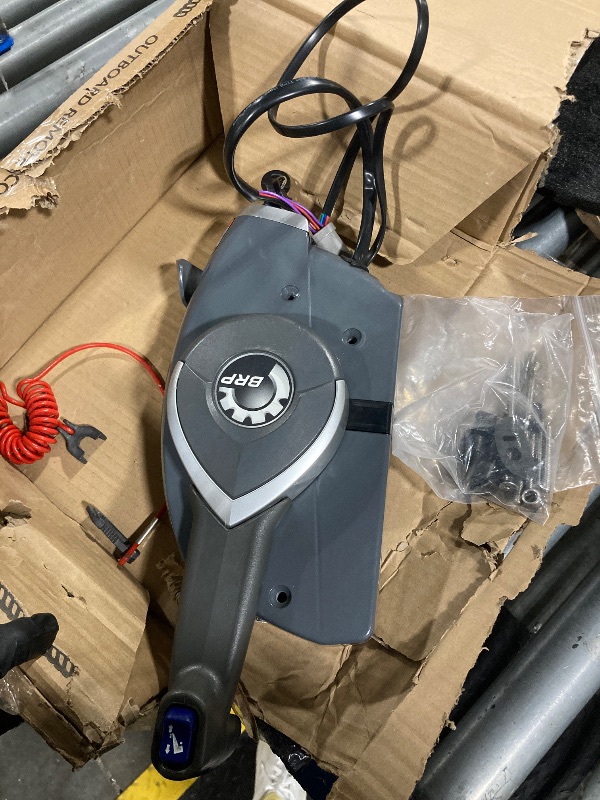 Photo 1 of ** VERY USED** YIXIN 5006180 Boat Motor Side Mount Remote Control Box Compatible with Johnson Evinrude OMC BRP Outboard Engine