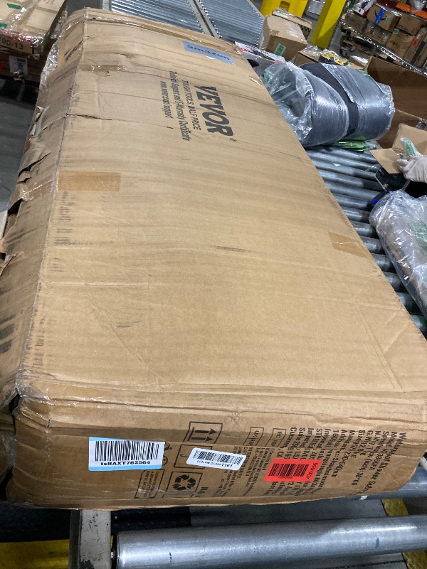 Photo 1 of ** NEW ** VEVOR Shower Curb Kit, 38"x60" Watertight Shower Curb Overlay with 4" ABS Offset Bonding Flange, 4" Stainless Steel Grate, 2 Cuttable Shower Curb and Trowel, Shower Pan Slope Sticks Fit for Bathroom