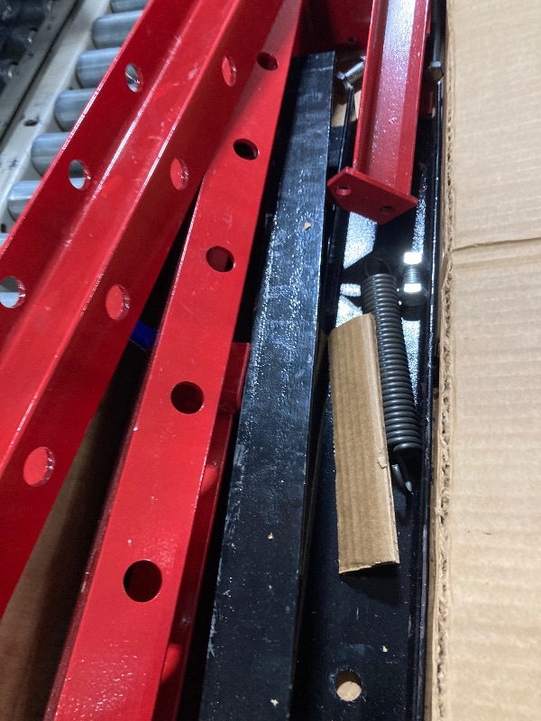 Photo 1 of ** VERY USED ** 12-Ton Hydraulic Shop Press, Heavy Duty Benchtop Hydraulic Shop Press with 2 Press Plates, H-Frame Pneumatic Shop Press Adjustable Height,Red