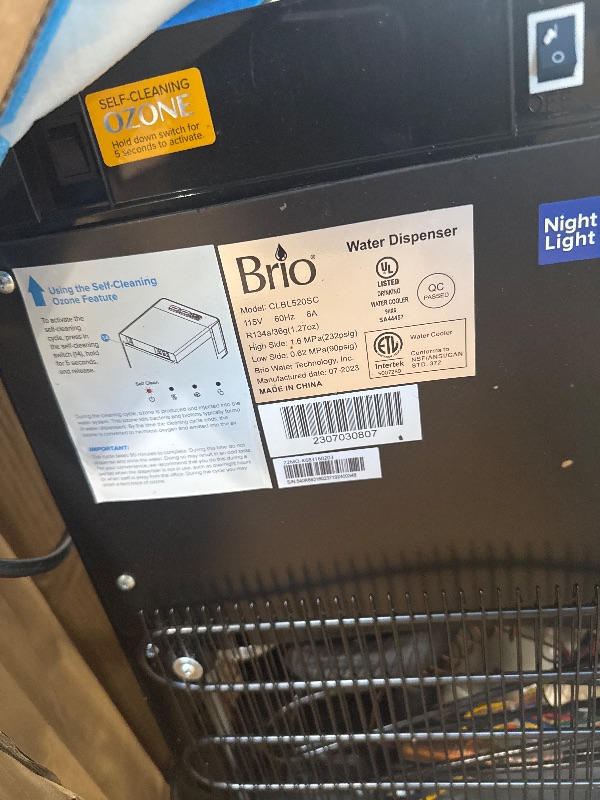 Photo 1 of ** VERY USED/ DIRTY  / LIGHT UP TESTED** ** Brio Self Cleaning Bottom Loading Water Cooler Water Dispenser – Limited Edition - 3 Temperature Settings - Hot, Cold & Cool Water