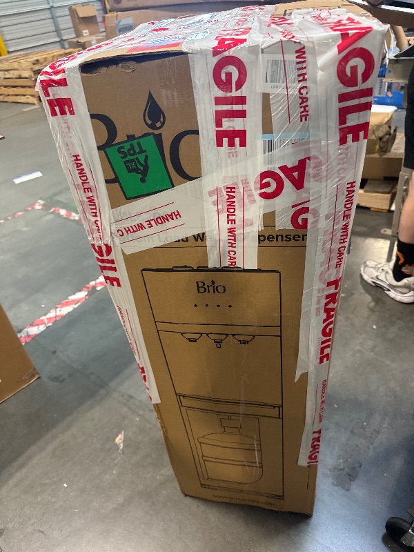 Photo 1 of ** VERY USED/ DIRTY  / LIGHT UP TESTED** ** Brio Self Cleaning Bottom Loading Water Cooler Water Dispenser – Limited Edition - 3 Temperature Settings - Hot, Cold & Cool Water