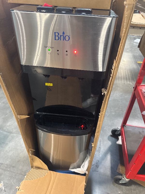 Photo 1 of ** VERY USED/ DIRTY  / LIGHT UP TESTED** ** Brio Self Cleaning Bottom Loading Water Cooler Water Dispenser – Limited Edition - 3 Temperature Settings - Hot, Cold & Cool Water