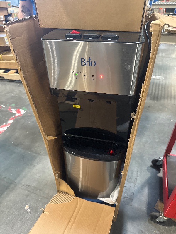 Photo 1 of ** VERY USED/ DIRTY  / LIGHT UP TESTED** ** Brio Self Cleaning Bottom Loading Water Cooler Water Dispenser – Limited Edition - 3 Temperature Settings - Hot, Cold & Cool Water