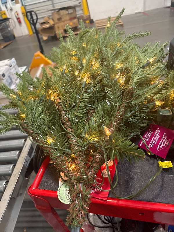 Photo 1 of ** BRAND NEW ITEM / FUNCTIONAL TESTED** National Tree Company Pre-Lit 'Feel Real' Artificial Full Christmas Tree, Green, Frasier Grande, White Lights, Includes Stand, 7.5 Feet