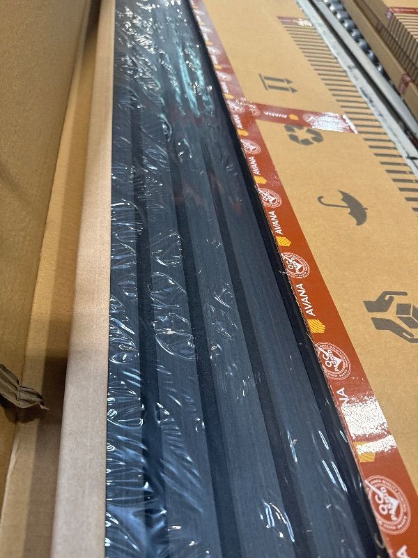 Photo 1 of ** FACTORY SEALED ** Avana Modern Acoustic Wood Wall Panels – 94.4 X 12.6 Inch Black Oak Acoustic Panels 1 PC – Wall Panels For Interior Wall Decor For Homes, Offices, Studios – Sturdy And Durable Wood Panels For Wall