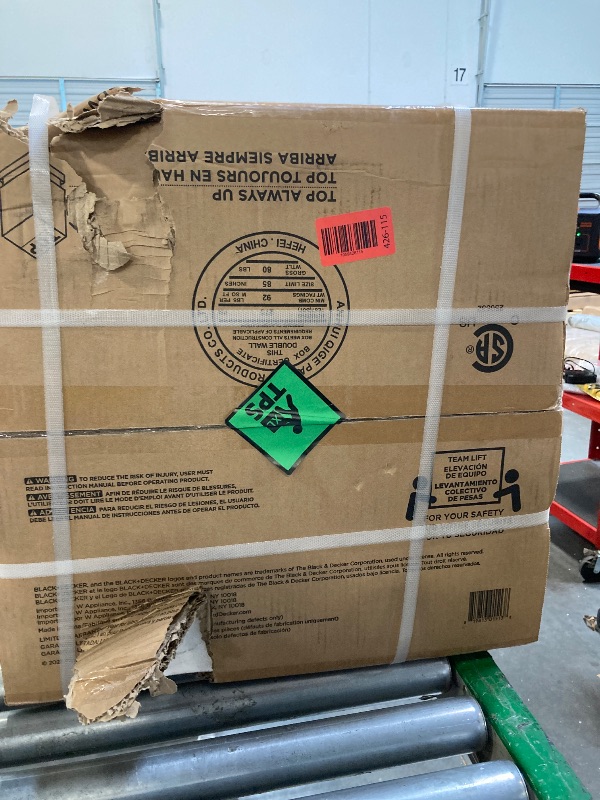 Photo 1 of ** DAMAGE MINOR / FUNCTIONAL TESTED ** ** BLACK+DECKER 0.9 Cu. Ft. Portable Washer, 6.6 lb. Capacity Washing Machine for Homes & Apartments, 5 Wash Cycles, Quick Connect Sink Adapter and Drain Hose Included, Transparent Lid, BPWM09W, White