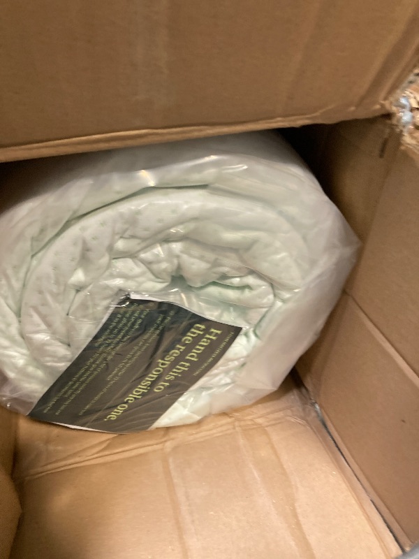 Photo 1 of ** NEW/ NO RETURNS ** ZINUS 10 Inch Queen Green Tea Memory Foam Mattress [New Version], Fiberglass free, Medium Firm Feel, Zoned Pressure Relief, Certified Safe Foams & Fabric, Mattress in A Box