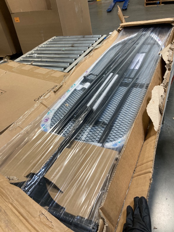 Photo 1 of ** BRAND NEW ITEM **Amazon Basics Ironing Board Medium 122x38 cm with Iron Rest H Shape, Black, Floral