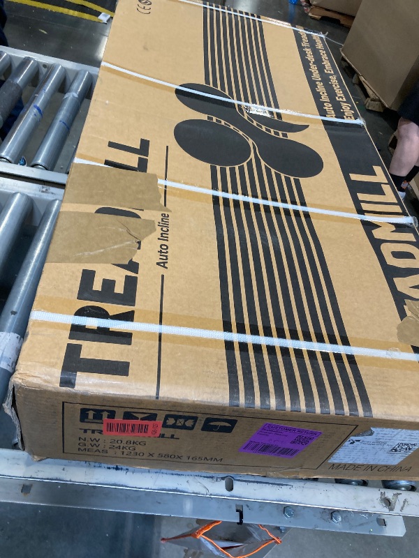 Photo 1 of ** USED/ FUNCTIONAL TESTED ** PACEROCKER Walking Pad Treadmill with 12% 9-Level Auto Incline, 450 lbs Capacity Bluetooth Speaker Under Desk Treadmills for Home Hiking, 5 MPH, Blue