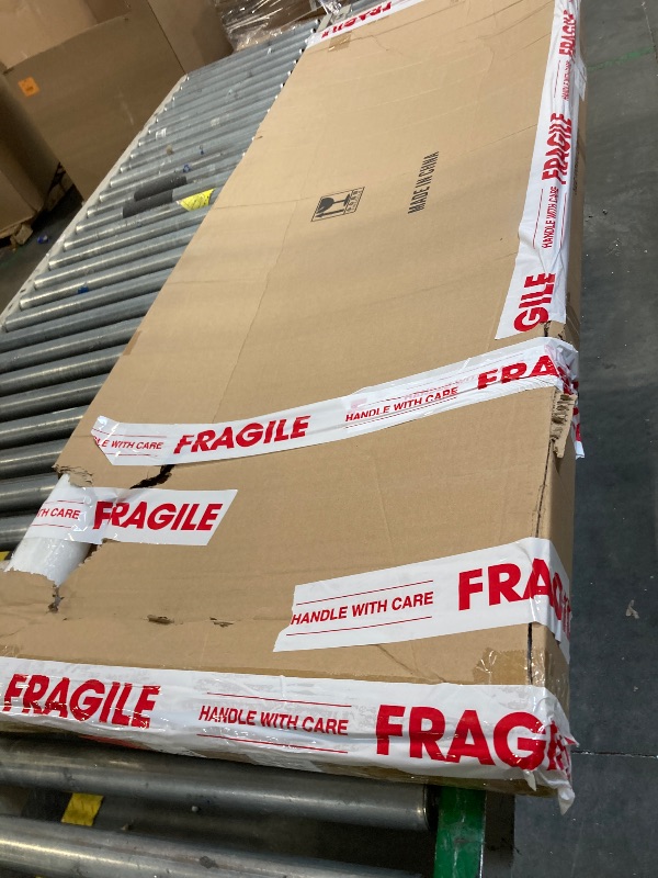 Photo 1 of ** MISSING SCREWS ** DoubleFill 1 Pcs 22 x 64 Inch Entry Door Frame Only Replacement Kit for 1" Glass (Glass Not Included), 1 Lite Exterior Front Door Window Frame Replacement (Rectangle)