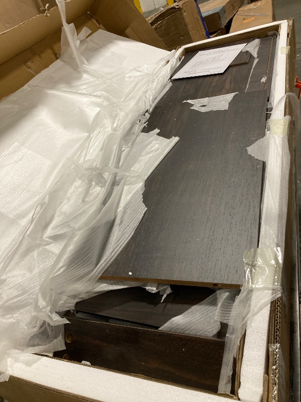 Photo 1 of **  VERY USED ** Shintenchi Sideboard Buffet Cabinet with Storage,53.4" Large Kitchen Buffet Storage Cabinet with 3 Drawers and 4 Doors,Wood Farmhouse Sideboard with Adjustable Shelf for Kitchen, Living Room,White