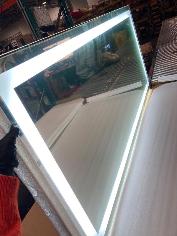 Photo 1 of ** NEW/ FUNCTIONAL TESTED** LOAAO 60X28 LED Bathroom Mirror with Lights, Anti-Fog, Dimmable, Backlit + Front Lit, Lighted Bathroom Vanity Mirror for Wall, Memory Function, Tempered Glass, ETL Listed