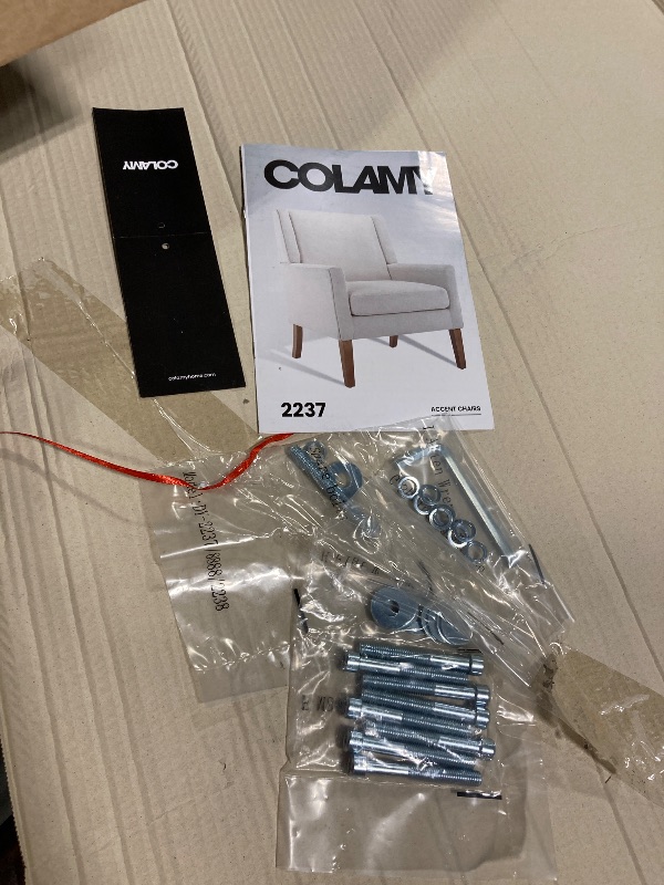 Photo 1 of ** BRAND NEW ITEM** COLAMY Modern Wingback Living Room Chair, Upholstered Fabric Accent Armchair, Single Sofa Chair with Lounge Seat and Wood Legs for Bedroom/Office/Reading Spaces, Green