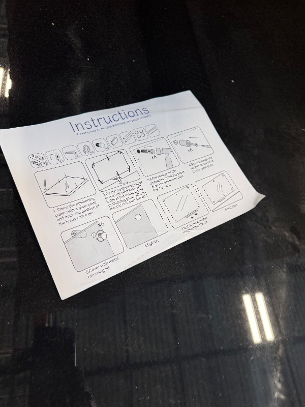 Photo 1 of ** NEW** KIZZBY Magnetic Glass Dry Erase Board - Large Black Whiteboard for Wall 72"x48" Frameless Black Board for Office, Home & School