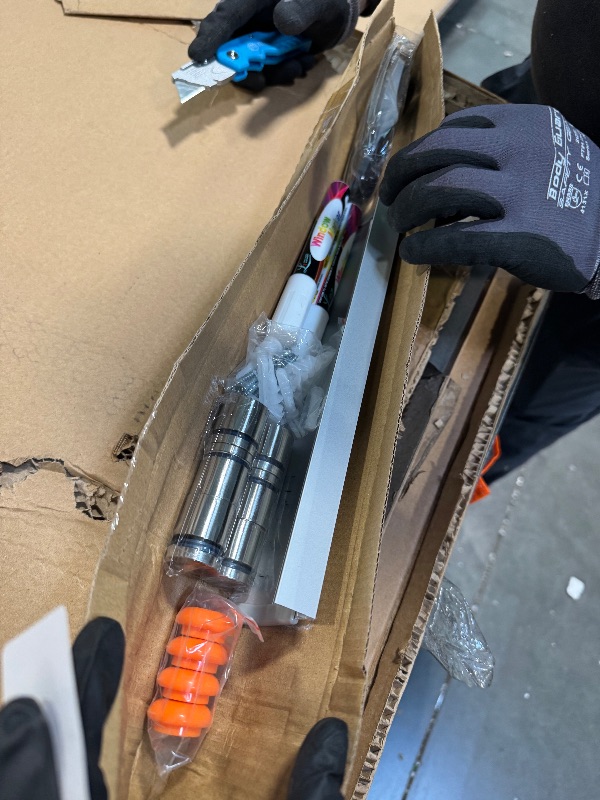 Photo 1 of ** NEW** KIZZBY Magnetic Glass Dry Erase Board - Large Black Whiteboard for Wall 72"x48" Frameless Black Board for Office, Home & School