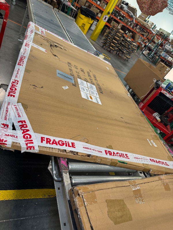 Photo 1 of ** NEW** KIZZBY Magnetic Glass Dry Erase Board - Large Black Whiteboard for Wall 72"x48" Frameless Black Board for Office, Home & School