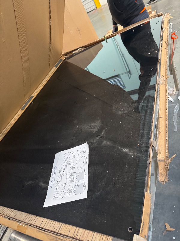 Photo 1 of ** NEW** KIZZBY Magnetic Glass Dry Erase Board - Large Black Whiteboard for Wall 72"x48" Frameless Black Board for Office, Home & School