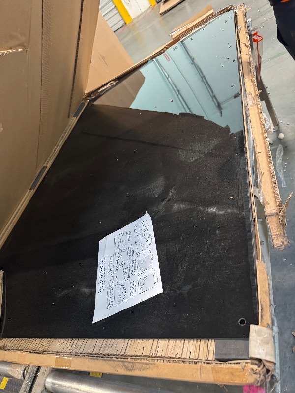 Photo 1 of ** NEW** KIZZBY Magnetic Glass Dry Erase Board - Large Black Whiteboard for Wall 72"x48" Frameless Black Board for Office, Home & School