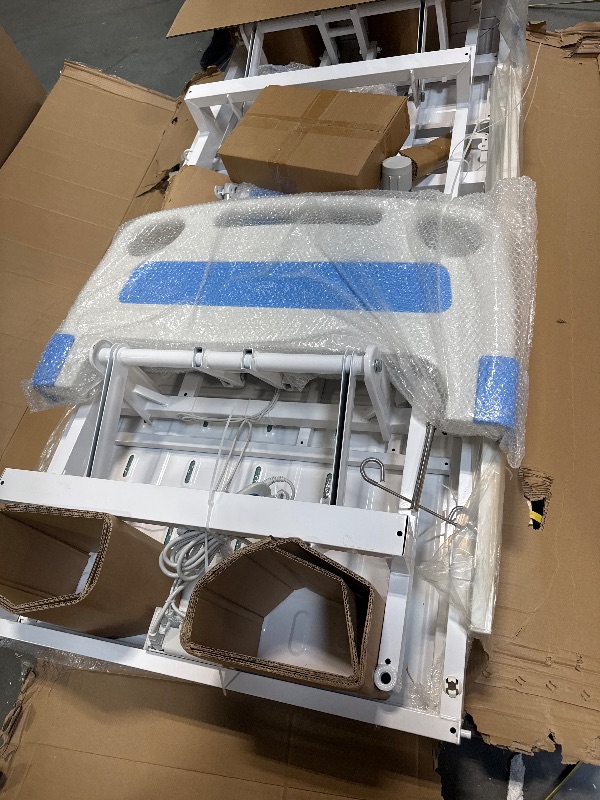 Photo 1 of ** NEW ** Real Relax Premium 3 Function Full Electric Hospital Bed (with Mattress & IV Pole), Premium Medical Hospital Beds, with Locking Casters, Motor.