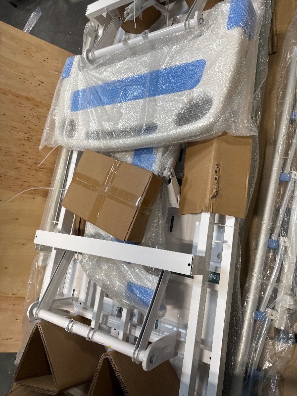 Photo 1 of ** NEW ** Real Relax Premium 3 Function Full Electric Hospital Bed (with Mattress & IV Pole), Premium Medical Hospital Beds, with Locking Casters, Motor.