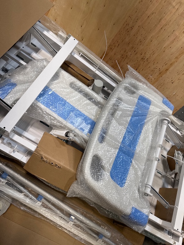 Photo 1 of ** NEW ** Real Relax Premium 3 Function Full Electric Hospital Bed (with Mattress & IV Pole), Premium Medical Hospital Beds, with Locking Casters, Motor.