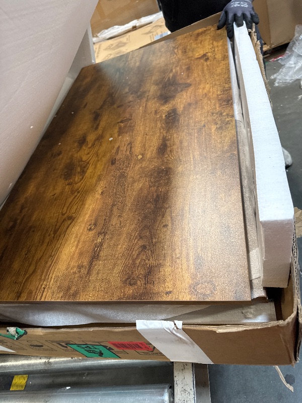 Photo 1 of ** NEW** ROOMTEC Furniture Style Large Dog Crate with 360° & Adjustable Raised Feeder for Dogs 2 Stainless Steel Bowls -End Table House Pad, Indoor Use,41" L X 24" W 36" H, Classic Brown