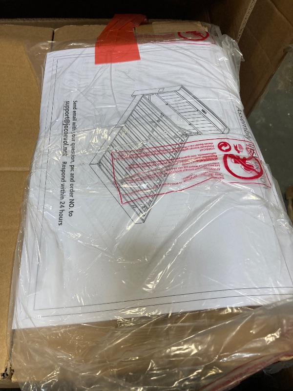 Photo 1 of ** NEW** Jocoevol Queen Size Floating Bed Frame with Ergonomic Hidden Storage Headboard and LED Lights, Visual Floating LED Bed Frame with Charing Station, Leather Upholstered Platform Bed, Heavy Duty, Black