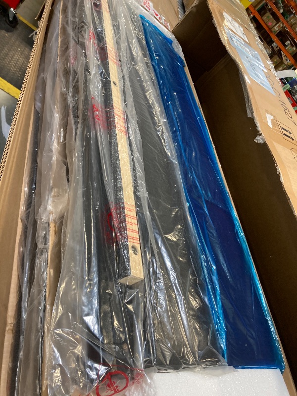 Photo 1 of ** NEW** Jocoevol Queen Size Floating Bed Frame with Ergonomic Hidden Storage Headboard and LED Lights, Visual Floating LED Bed Frame with Charing Station, Leather Upholstered Platform Bed, Heavy Duty, Black