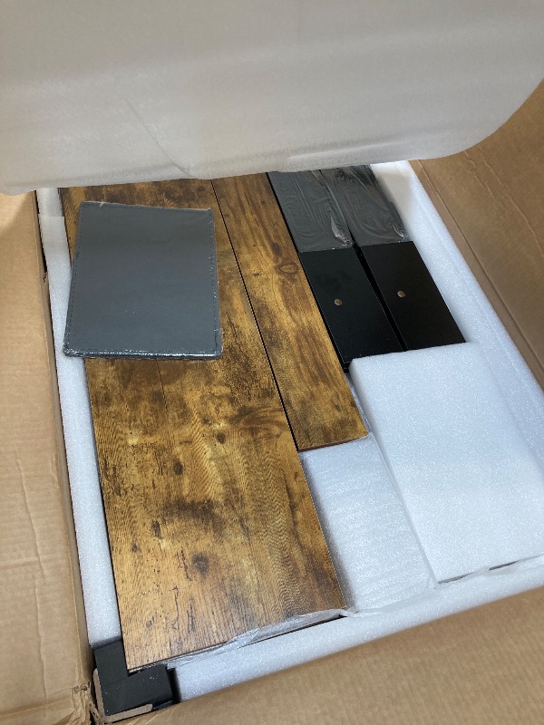 Photo 1 of ** NEW ** Agilestic L Shaped Electric Standing Desk with 2 Drawers, 63 Inch Ergonomic Adjustable Height Desk with Storage, Corner Desk Sit Stand up Computer Table for Work Office Home, Rustic Brown