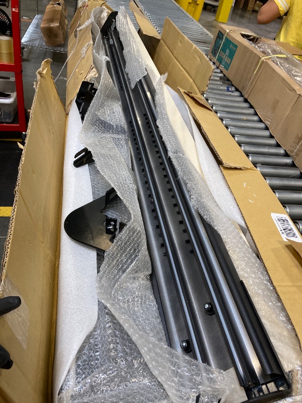 Photo 1 of ** USED** CrewCab Running Boards Side Steps Compatible with 2009-2018 Dodge Ram 1500, 2019-2024 1500 Classic, 2010-2024 Ram 2500 & 3500 CrewCab, Black Textured Aluminum Nerf Bars