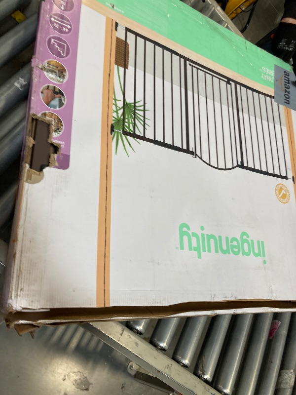 Photo 1 of ** BRAND NEW ITEM** Ingenuity Decorative Extra Wide Baby Gate & Dog Gate, 44"-72" Wide, 36" Tall, Hardware or Pressure Mounted, Install in Hallways, Bottom of Stairs, or Large Openings - Bronze