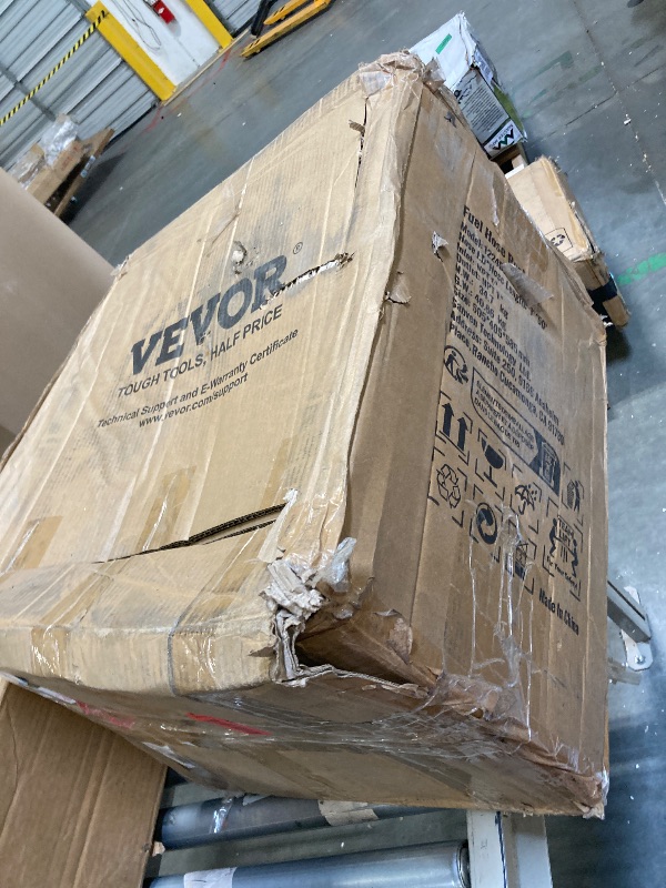 Photo 1 of ** USED** VEVOR Fuel Hose Reel, 1" x 50', Extra Long Retractable Diesel Hose Reel, Heavy-Duty Carbon Steel Construction with Automatic Fuel Nozzle, NBR Rubber Hose for Aircraft Ship Vehicle Tank Truck, 300 PSI
