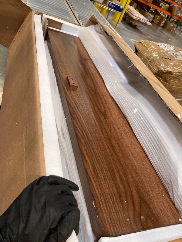 Photo 1 of ** BRAND NEW ITEM ** Tribesigns 6-Tier Shoe Cabinet with Shutter Doors, Large Wooden Shoe Organizer Rack with Adjustable Shelves, Modern Farmhouse Hidden Storage Furniture for Entryway, Hallway (Walnut)