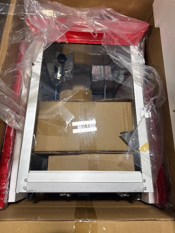 Photo 1 of ** BRAND NEW ITEM ** Great Northern Popcorn Company 5995 10 oz. Perfect Popper Popcorn Machine with Cart - Red (5995 GNP Red 10oz. Full)