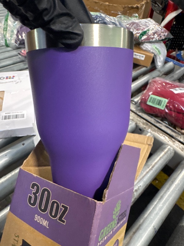 Photo 1 of ** MISSING LID AND STRAW** Beast 30 oz Tumbler Stainless Steel Vacuum Insulated Coffee Ice Cup Double Wall Travel Flask (Purple)