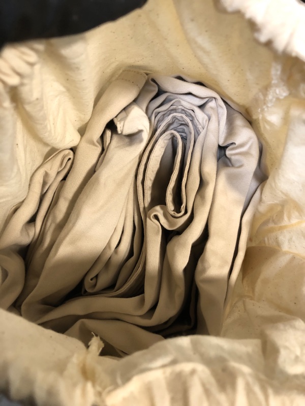 Photo 1 of ** used** Double Stitch Cotton Tencel Duvet Cover - Queen Size Comforter Cover, Luxury & Soft Eucalyptus Lyocell Bedding Set for Hot Sleepers, Cooling & Breathable, Button Closure, Sandstone, 90"x90"