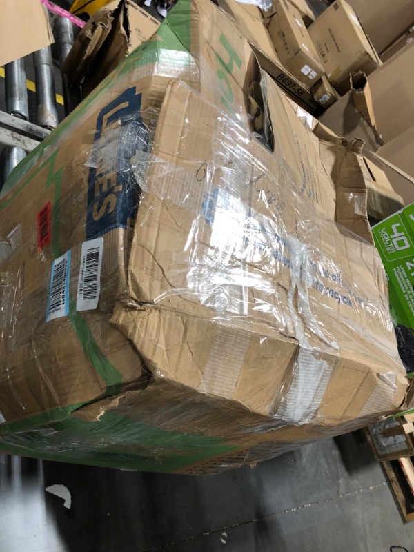 Photo 1 of ** VERY USED / TURN ON / MISSING CONTROL AND ACCESSORIES  ** Midea 8,000 BTU U Shaped Smart Inverter Window Air Conditioner - Cools 350 Sq Ft, Ultra Quiet with Open Window Flexibility - Alexa/Google Assistant Compatible - 37% Energy Savings, Remote (Updat