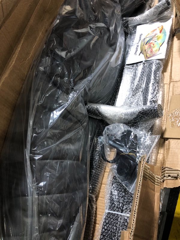 Photo 1 of ** BRAND NEW ITEM ** SUNCREAT Double Portable Hammock with Stand, 2 Person Hammock with Curved Spreader Bar, Balance Ropes Included, Dark Gray