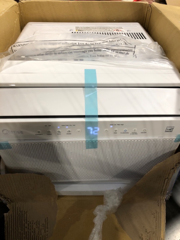 Photo 1 of ** NEW  TESTED FUNCTIONAL / INCLUDES MANUAL AND ALL ACCESSORIES ** FUMidea 12,000 BTU U Shaped Smart Inverter Window Air Conditioner - Cools 550 Sq Ft, Ultra Quiet with Open Window Flexibility - Alexa/Google Assistant Compatible - 35% Energy Savings, Remo