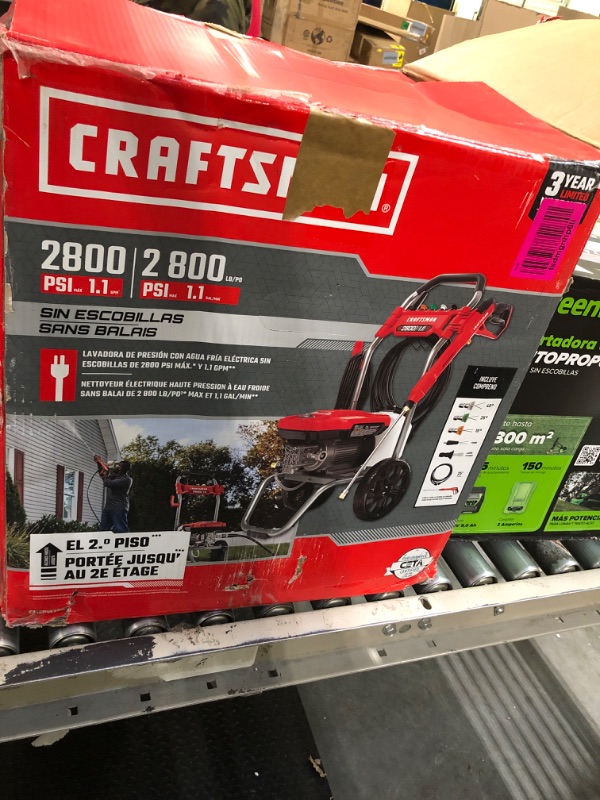 Photo 1 of ** BRAND NEW ITEM** CRAFTSMAN Electric Brushless Cold Water Pressure Washer (2,800 MAX PSI*) (CMEPW2800)