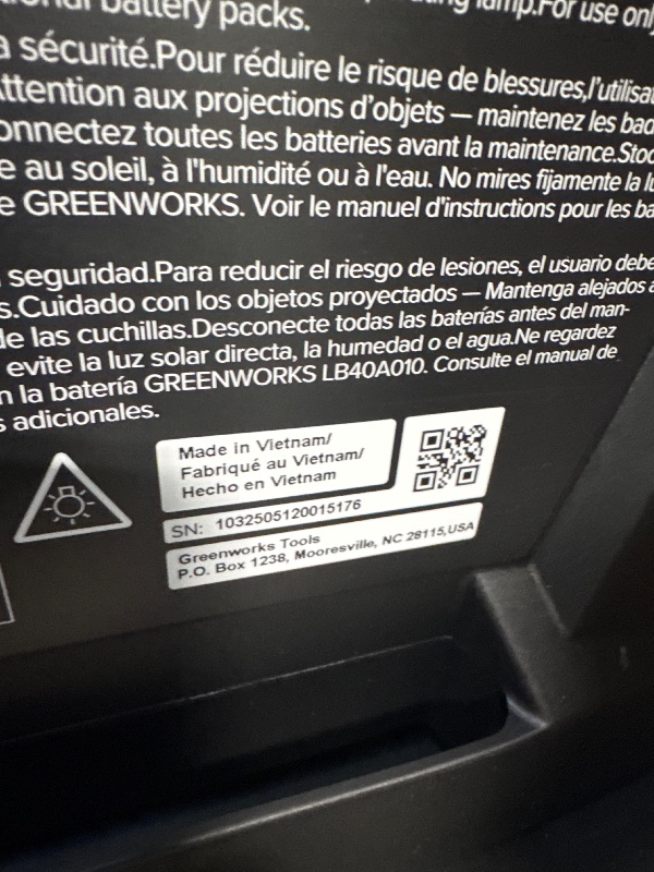 Photo 1 of ** BRAND NEW ITEM / MISSING BATTERY AND CHARGER ** Greenworks 40V 21" Brushless Cordless (Self-Propelled) Lawn Mower (LED Headlight + Aluminum Handles)