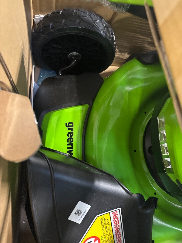 Photo 1 of ** BRAND NEW ITEM / MISSING BATTERY AND CHARGER ** Greenworks 40V 21" Brushless Cordless (Self-Propelled) Lawn Mower (LED Headlight + Aluminum Handles)