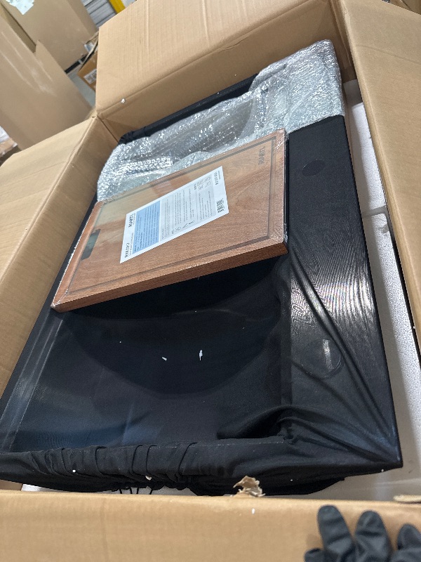 Photo 1 of ** BRAND NEW IITEM ** Ruvati 33 x 22 inch Workstation Drop-in Topmount Kitchen Sink 16 Gauge Stainless Steel Single Bowl - RVH8003