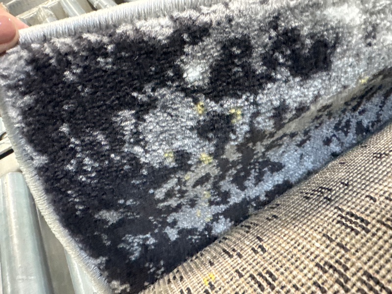 Photo 1 of ** USED** LUXE WEAVERS Lagos Collection 7558 Grey 8x10 Abstract Area Rug